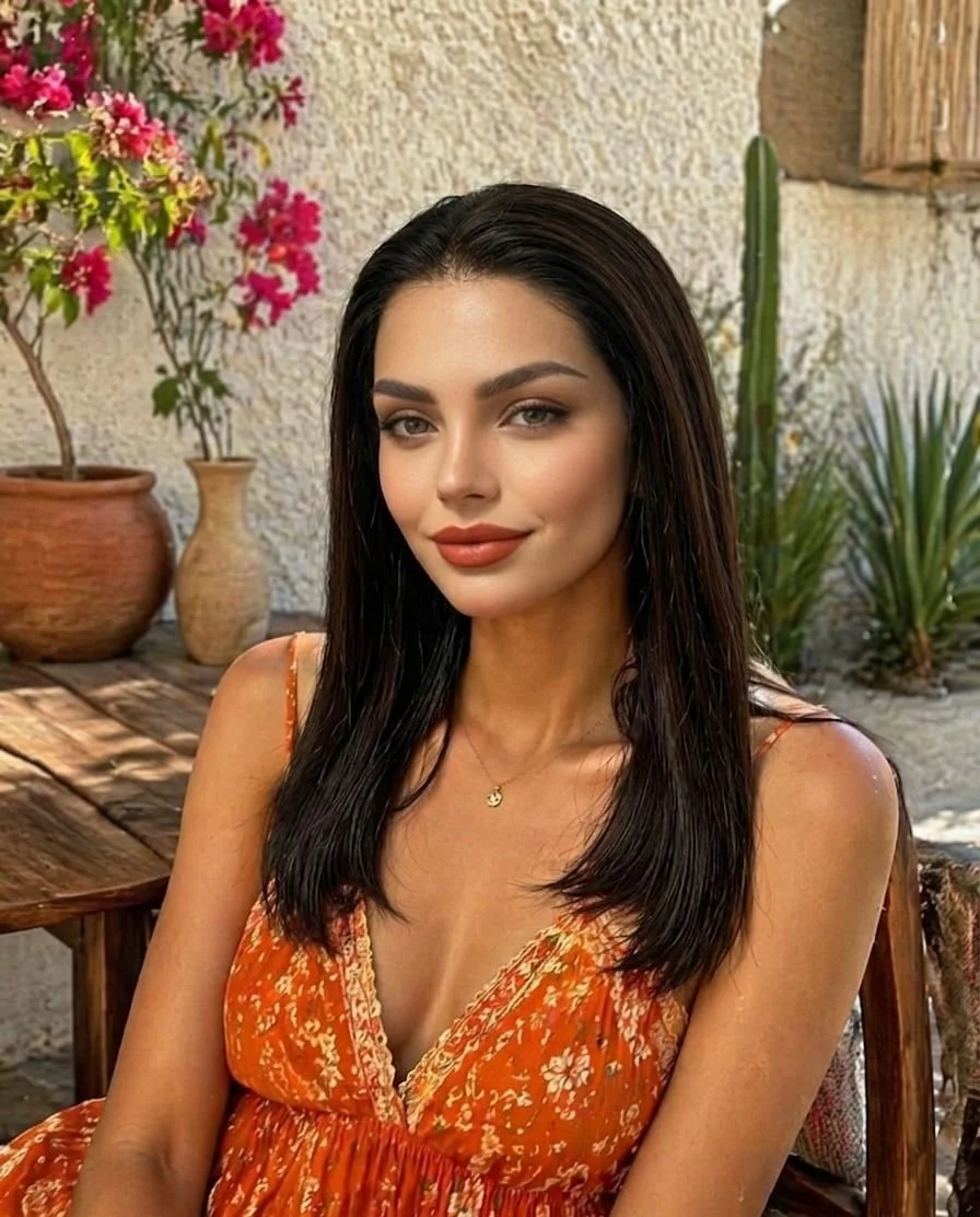 باروكة شعر طبيعي اسود ناعم قصير كثافة طبيعية طول 12 انش