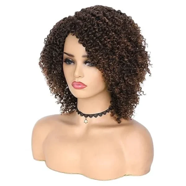 افضل باروكة شعر طبيعي كيرلي قصير