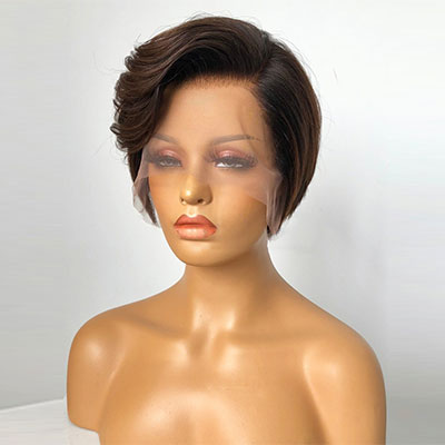 افضل باروكة شعر طبيعي قصيرةكثافة طبيعية