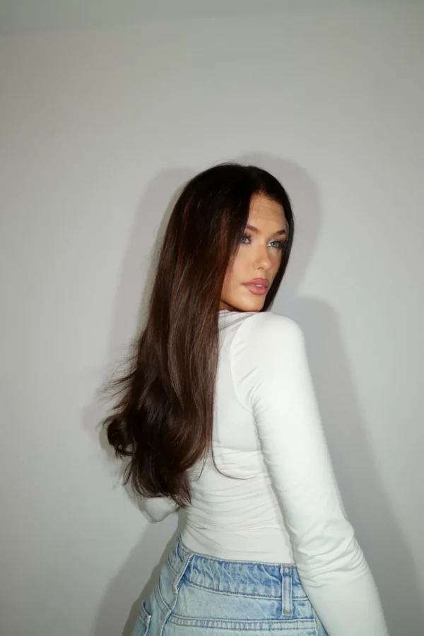 افضل باروكة شعر طبيعي طويلة كثافة عالية