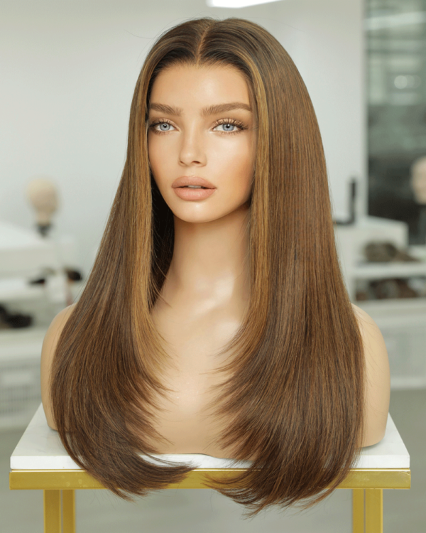 باروكة جوانا طبيعية فروة HD كثافة عالية