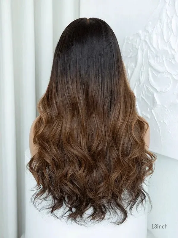 باروكة جوليا طبيعية فروة HD كثافة عالية