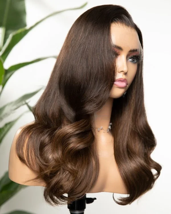 افضل باروكة طبيعية فروة HD كثافة عالية