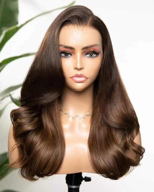 افضل باروكة طبيعية فروة HD كثافة عالية